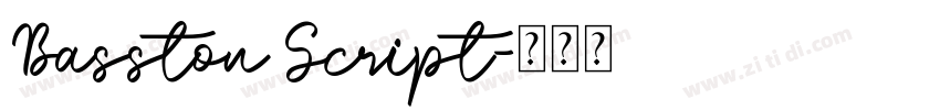 Basston Script字体转换